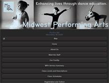 Tablet Screenshot of mpadance.com